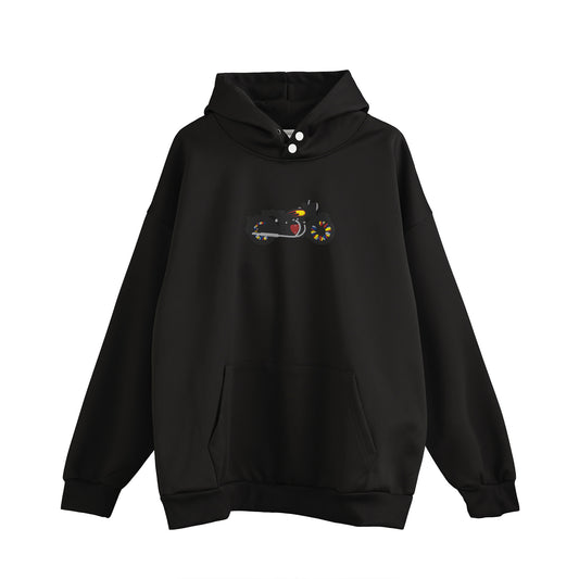 ヴィンテージバイク・ミッドサイズ刺繍 / スナップド・フーディ