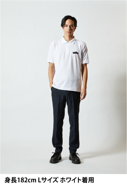 「Brit Popカフェレーサー」刺繍ポロ