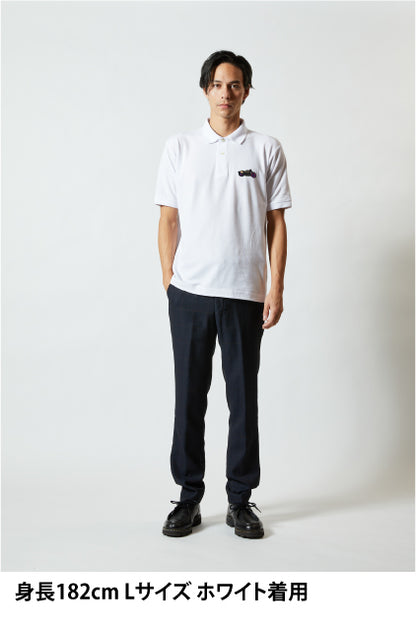 「Brit Popカフェレーサー」刺繍ポロ