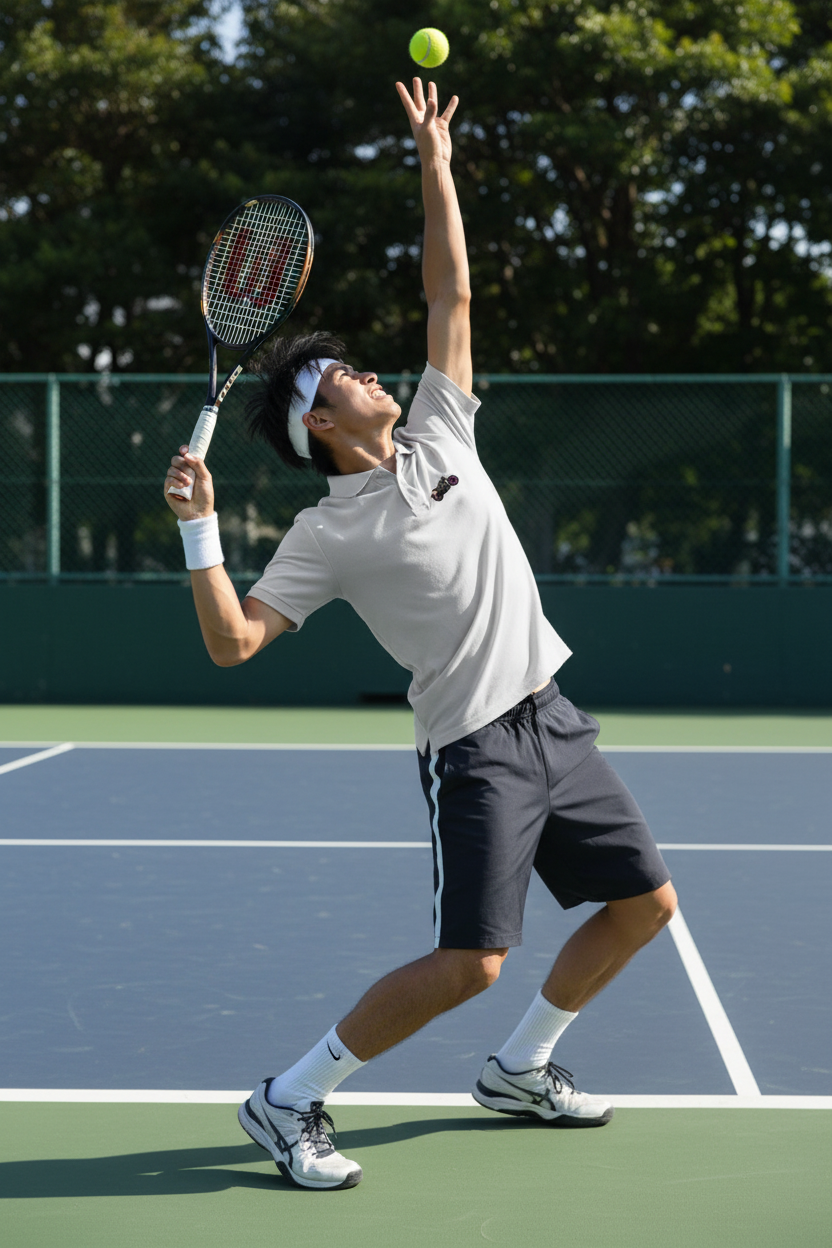 「Brit Popカフェレーサー」刺繍ポロ