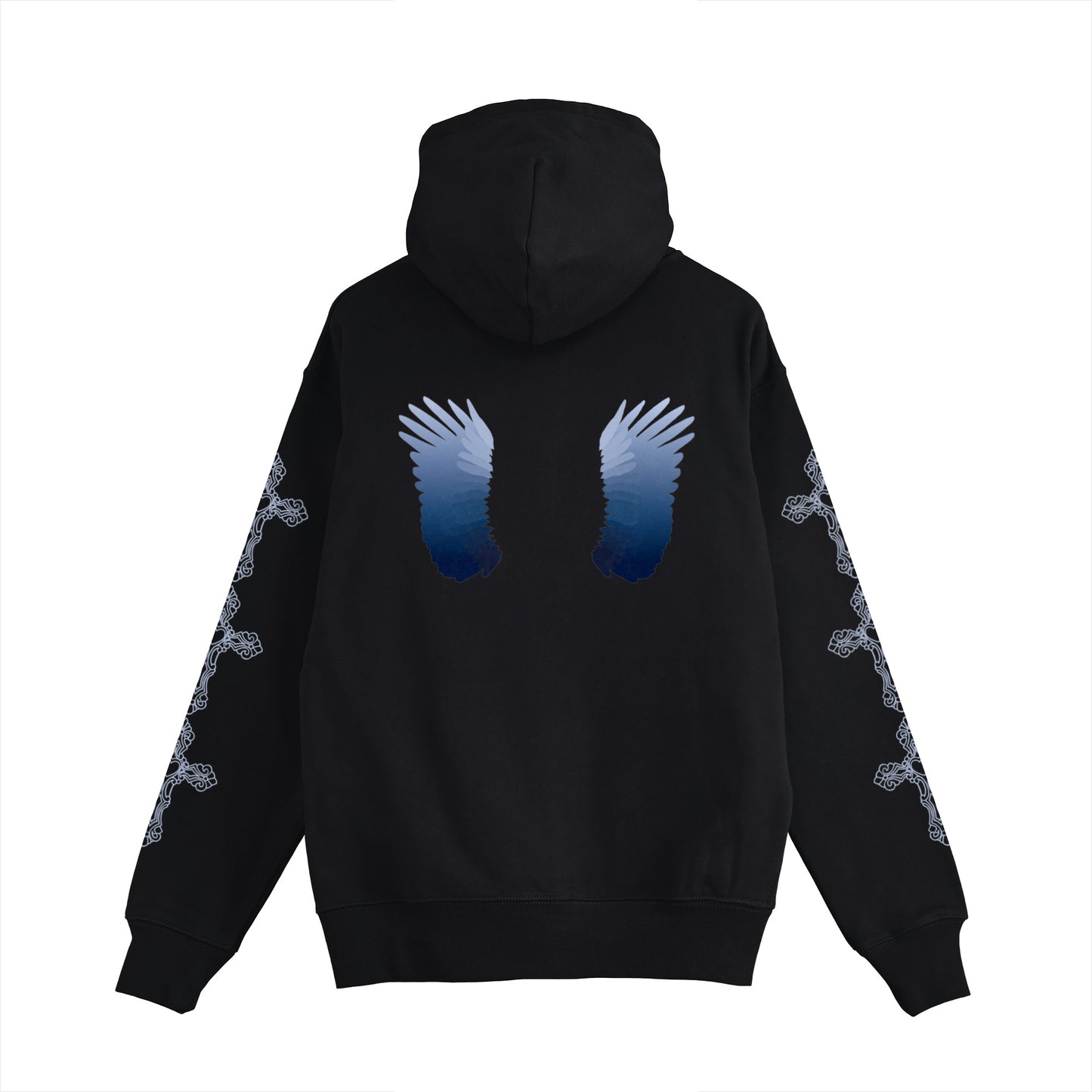 Blue Wing Gothic Cross SLD Hoodie