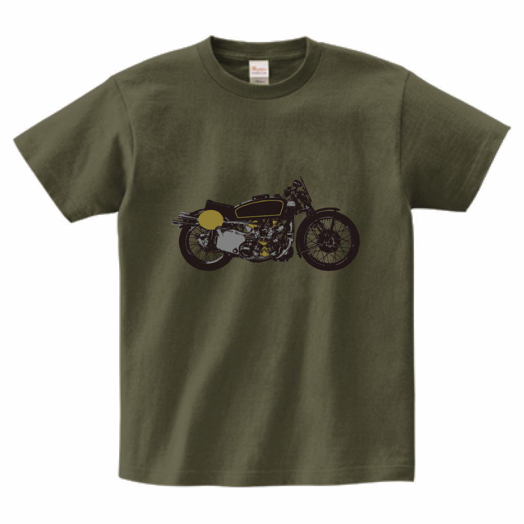 金银+闪亮自行车印花T恤