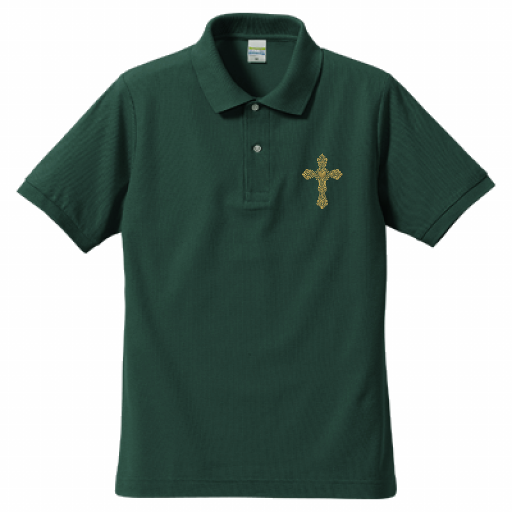 「ゴシックハート」ゴールド金糸刺繍ポロ