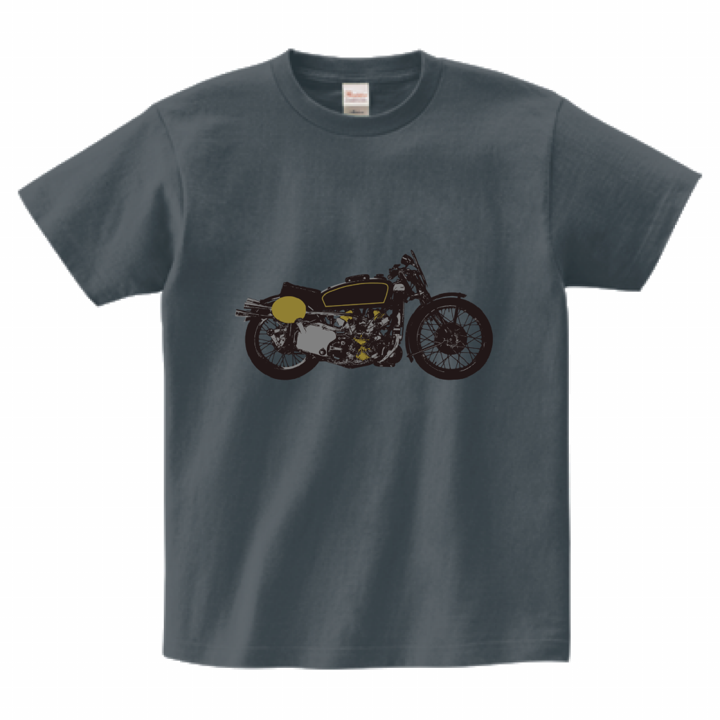 金银+闪亮自行车印花T恤