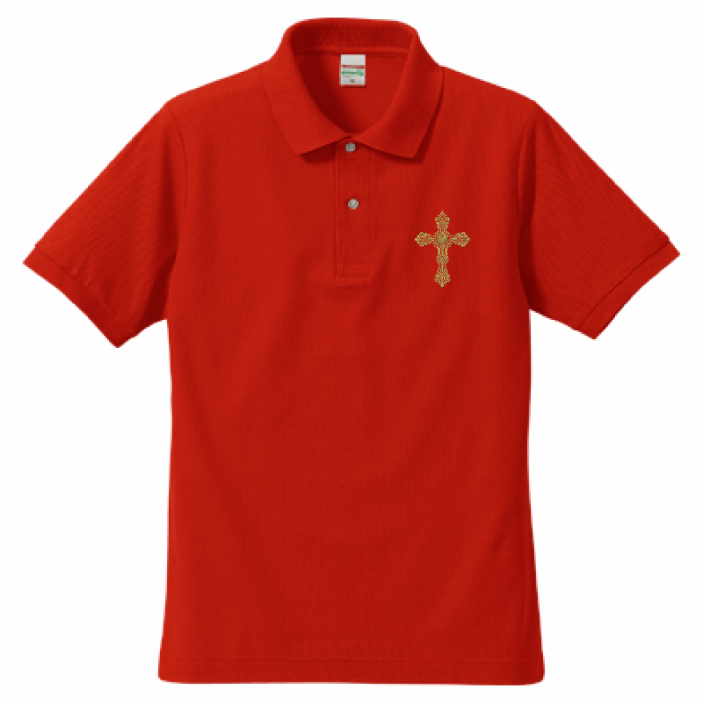 「ゴシックハート」ゴールド金糸刺繍ポロ