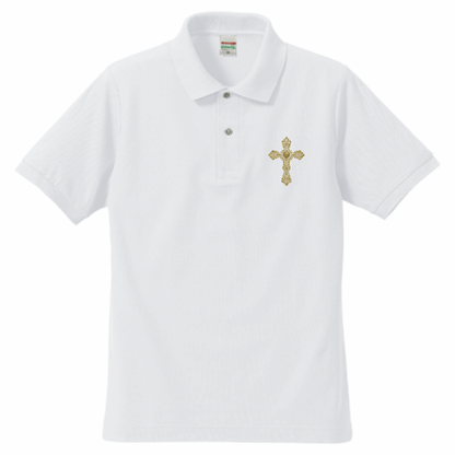 「ゴシックハート」ゴールド金糸刺繍ポロ