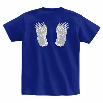 「路上の光を撥ねる鷹の羽」Tシャツ