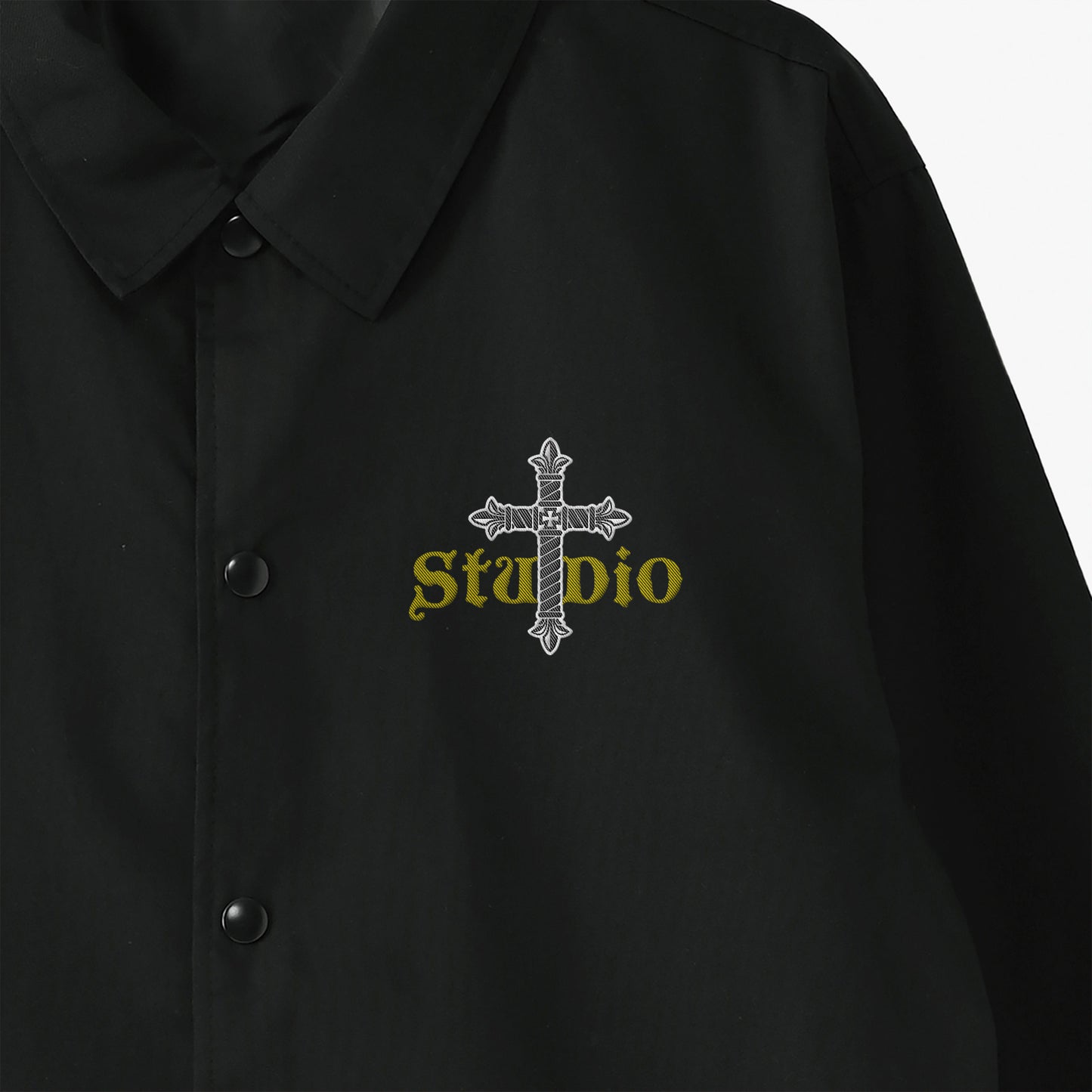 Studio + Royal Cross Embroidery Coach Jacket 