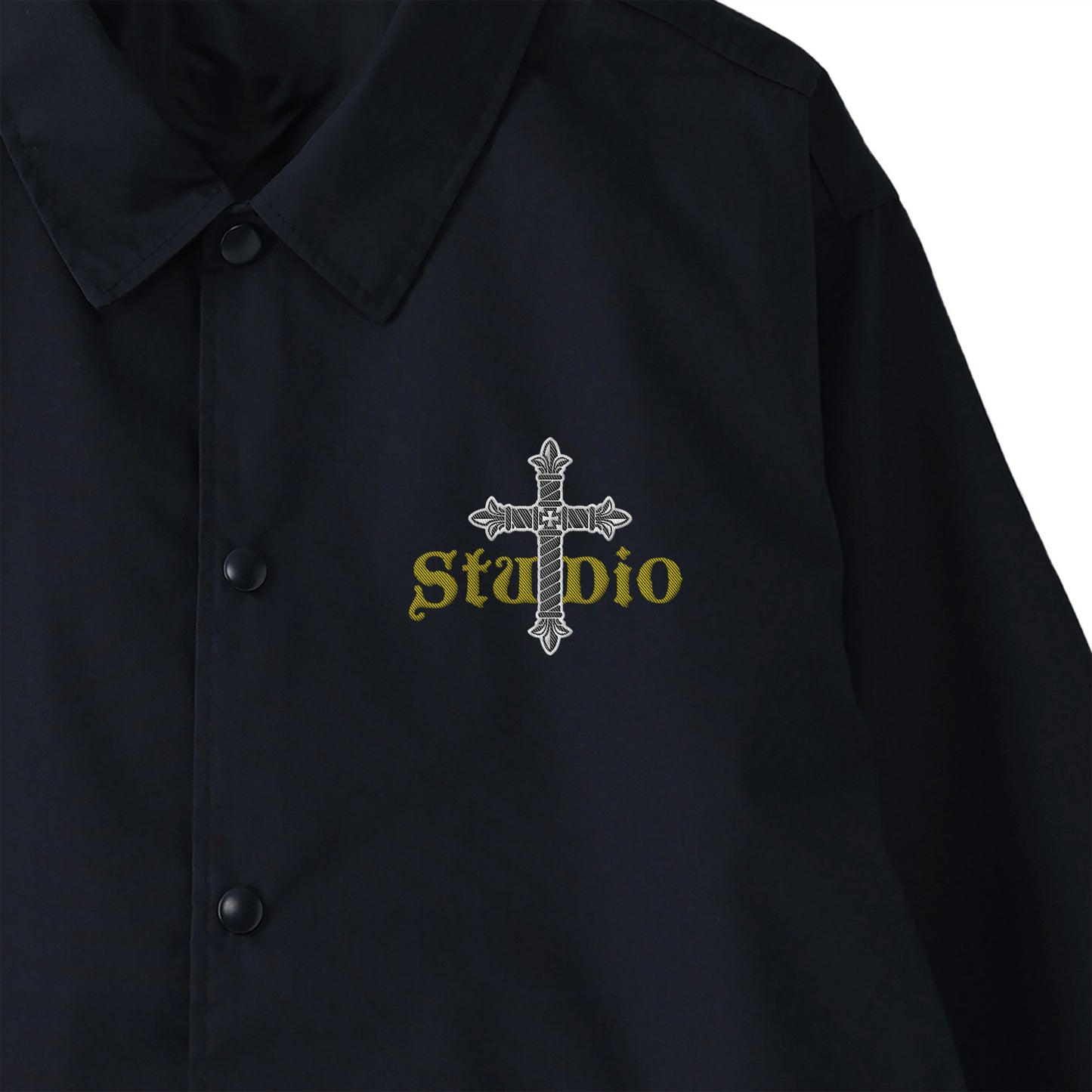 Studio + Royal Cross Embroidery Coach Jacket 