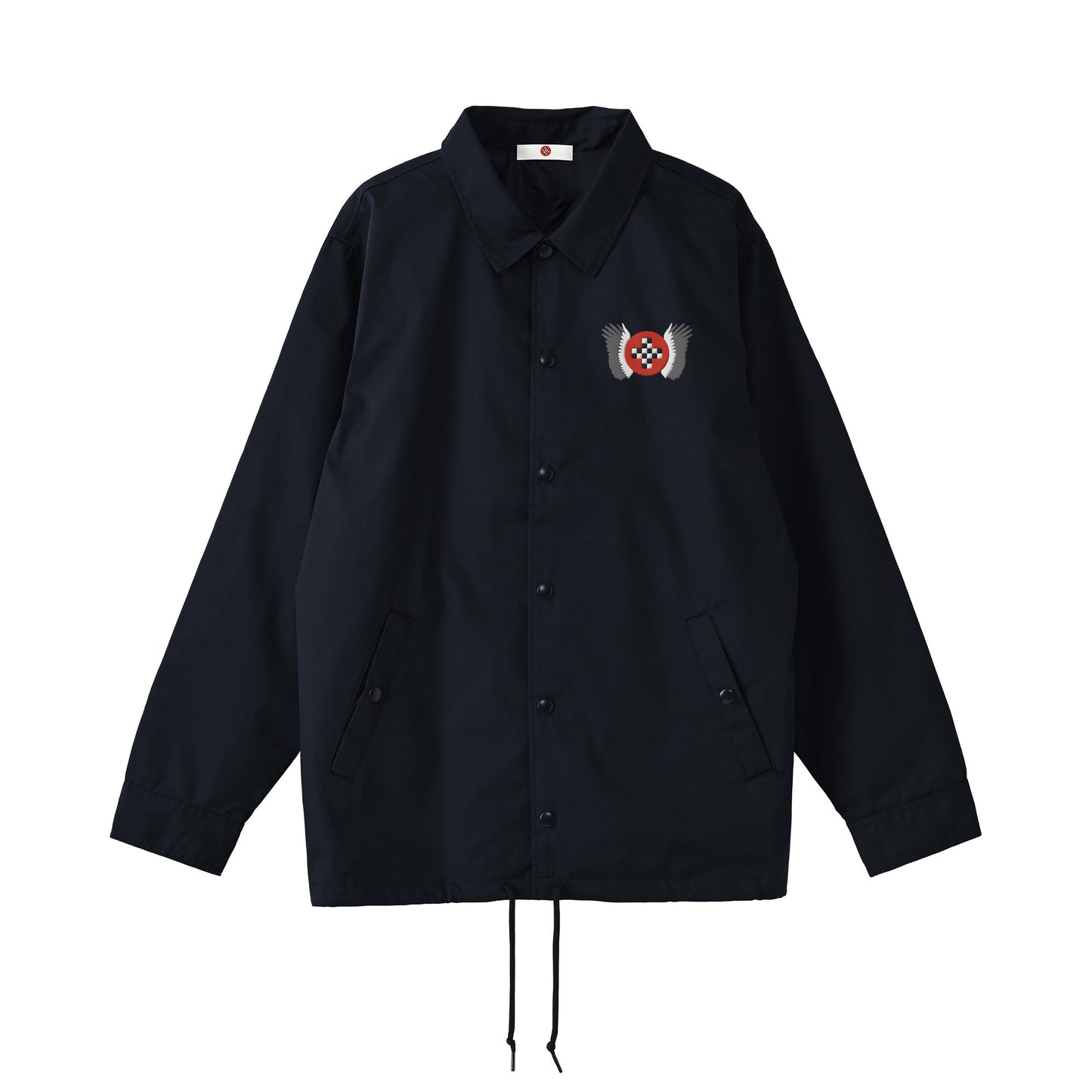 CROSS CHECKER WING EMBROIDERED COACH JACKET 
