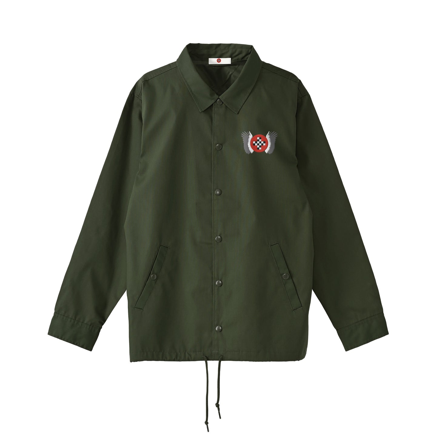 CROSS CHECKER WING EMBROIDERED COACH JACKET 