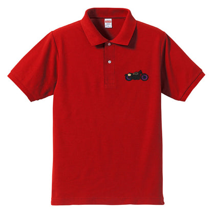 「Brit Popカフェレーサー」刺繍ポロ