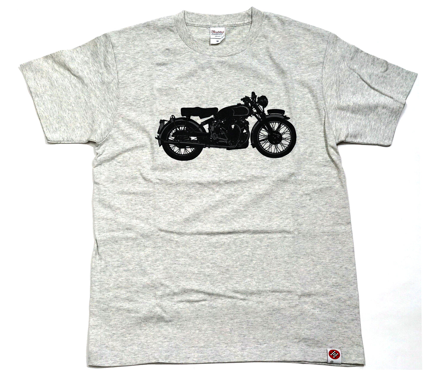 反光+单色自行车印花T恤